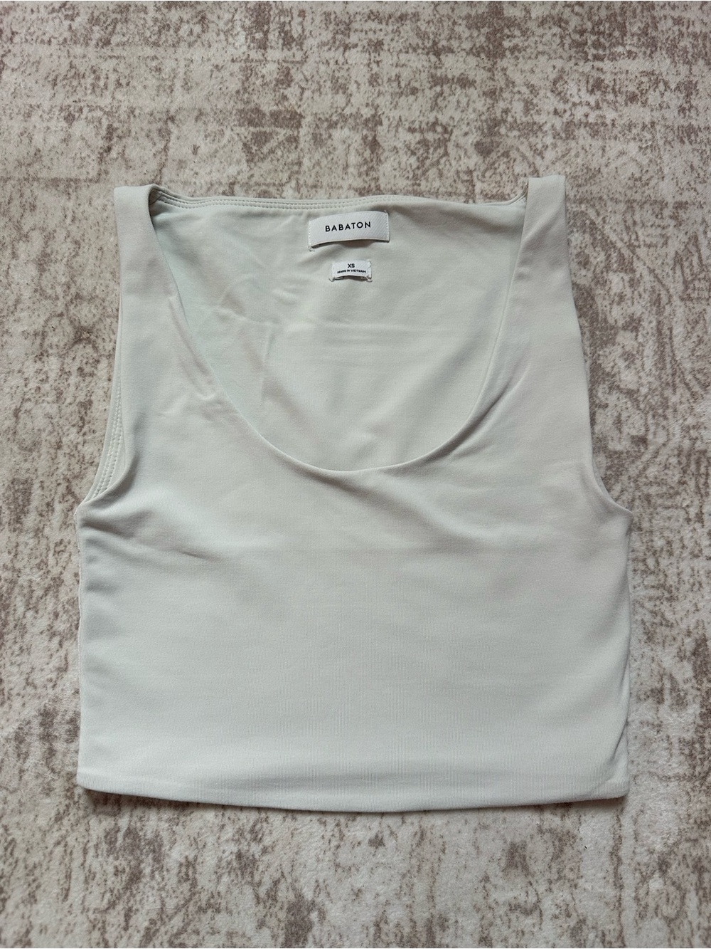 Babaton Cream Scoop Neck Tank Top